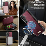 Custodia per telefono CaseMe C49 con portafoglio in pelle, magnetica, con blocco RFID e removibile., For Samsung Galaxy S24+ / S25+, For Samsung Galaxy A14 5G / M44, For Samsung Galaxy A55 / A35 5G, For Samsung Galaxy A13 / A04s