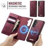 Custodia per telefono CaseMe C49 con portafoglio in pelle, magnetica, con blocco RFID e removibile., For Samsung Galaxy S24+ / S25+, For Samsung Galaxy A14 5G / M44, For Samsung Galaxy A55 / A35 5G, For Samsung Galaxy A13 / A04s