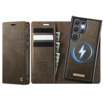 Custodia per telefono CaseMe C49 con portafoglio in pelle, magnetica, con blocco RFID e removibile., For Samsung Galaxy S25 Ultra 5G, For Samsung Galaxy A16 5G, For Samsung Galaxy S24 FE 5G, For Samsung Galaxy S24 Ultra 5G