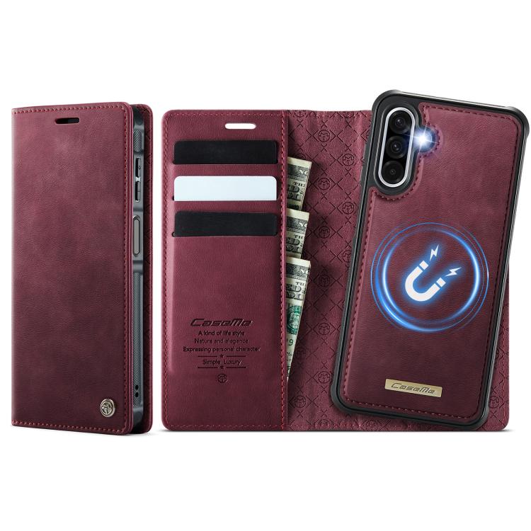 Custodia per telefono CaseMe C49 con portafoglio in pelle, magnetica, con blocco RFID e removibile., For Samsung Galaxy S20, For Samsung Galaxy S20+, For Samsung Galaxy A17, For Samsung Galaxy S24 / S25
