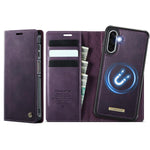 Custodia per telefono CaseMe C49 con portafoglio in pelle, magnetica, con blocco RFID e removibile., For Samsung Galaxy S20, For Samsung Galaxy S20+, For Samsung Galaxy A17, For Samsung Galaxy S24 / S25