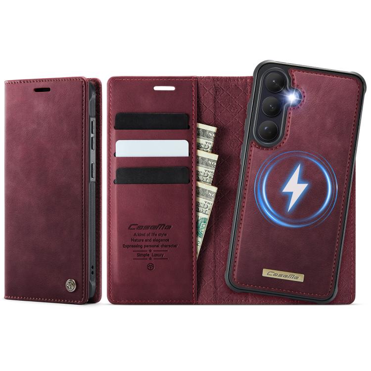 Custodia per telefono CaseMe C49 con portafoglio in pelle, magnetica, con blocco RFID e removibile., For Galaxy S26 FE 5G, For Samsung Galaxy S26+ 5G, For Samsung Galaxy S26 Ultra 5G, For Samsung Galaxy S26 5G