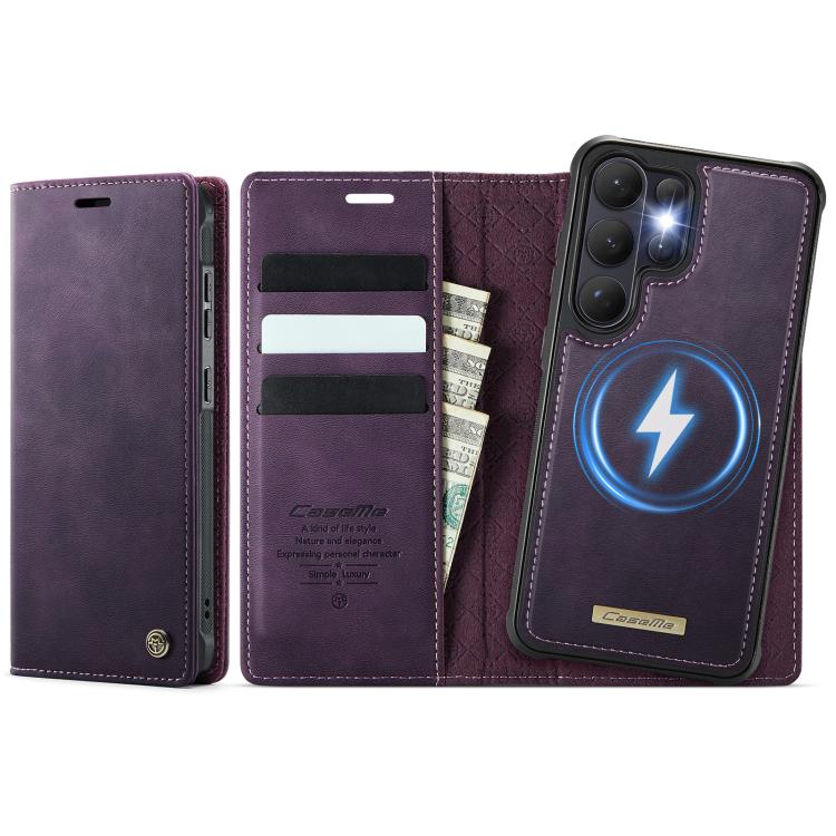 Custodia per telefono CaseMe C49 con portafoglio in pelle, magnetica, con blocco RFID e removibile., For Galaxy S26 FE 5G, For Samsung Galaxy S26+ 5G, For Samsung Galaxy S26 Ultra 5G, For Samsung Galaxy S26 5G