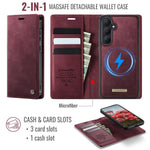 Custodia per telefono CaseMe C49 con portafoglio in pelle, magnetica, con blocco RFID e removibile., For Galaxy S26 FE 5G, For Samsung Galaxy S26+ 5G, For Samsung Galaxy S26 Ultra 5G, For Samsung Galaxy S26 5G