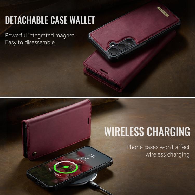Custodia per telefono CaseMe C49 con portafoglio in pelle, magnetica, con blocco RFID e removibile., For Galaxy S26 FE 5G, For Samsung Galaxy S26+ 5G, For Samsung Galaxy S26 Ultra 5G, For Samsung Galaxy S26 5G