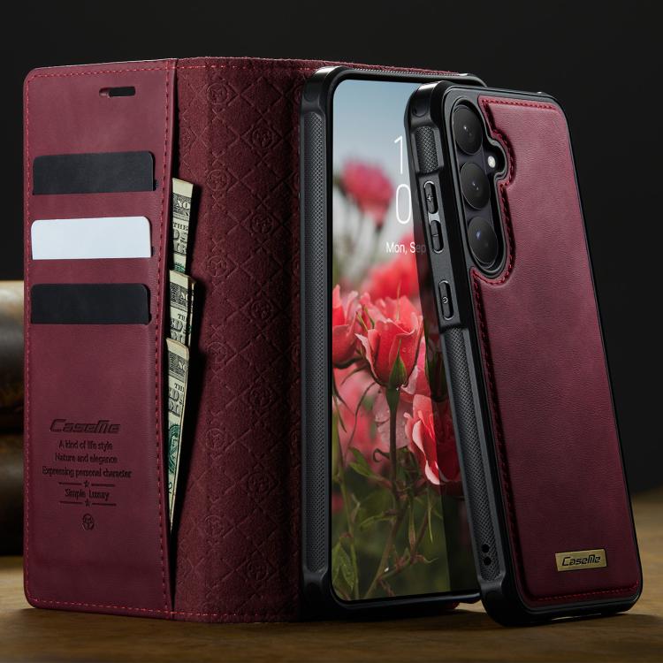Custodia per telefono CaseMe C49 con portafoglio in pelle, magnetica, con blocco RFID e removibile., For Galaxy S26 FE 5G, For Samsung Galaxy S26+ 5G, For Samsung Galaxy S26 Ultra 5G, For Samsung Galaxy S26 5G