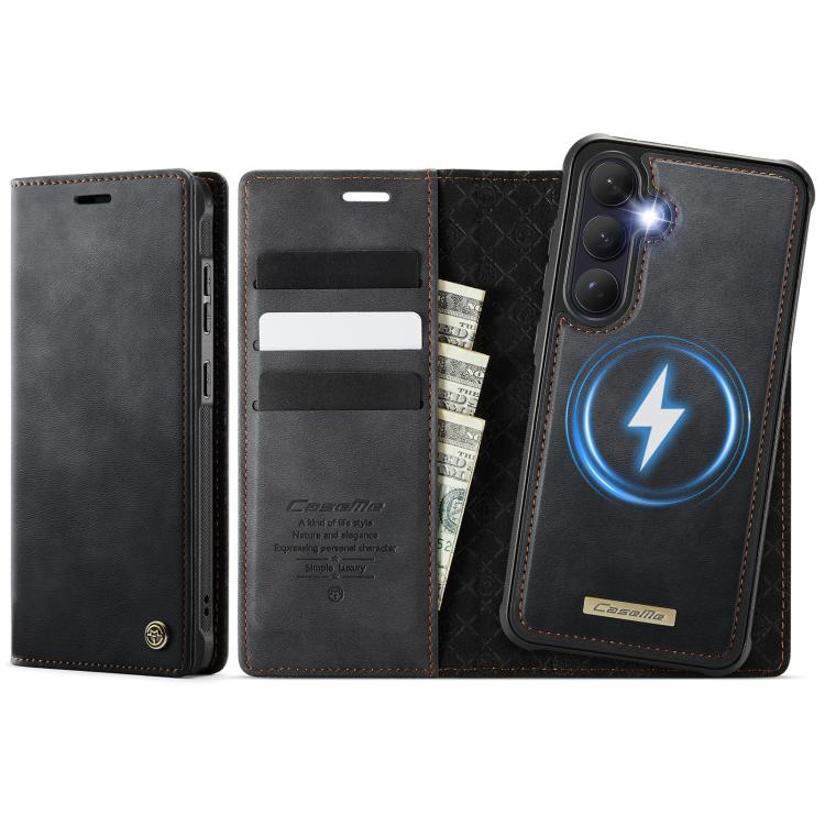 Custodia per telefono CaseMe C49 con portafoglio in pelle, magnetica, con blocco RFID e removibile., For Galaxy S26 FE 5G, For Samsung Galaxy S26+ 5G, For Samsung Galaxy S26 Ultra 5G, For Samsung Galaxy S26 5G