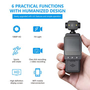 Videocamera tascabile Ultra HD 1080P con clip e WiFi per vlog, registratore video portatile., Pocket Vlog Camera