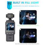 Videocamera tascabile Ultra HD 1080P con WiFi e clip