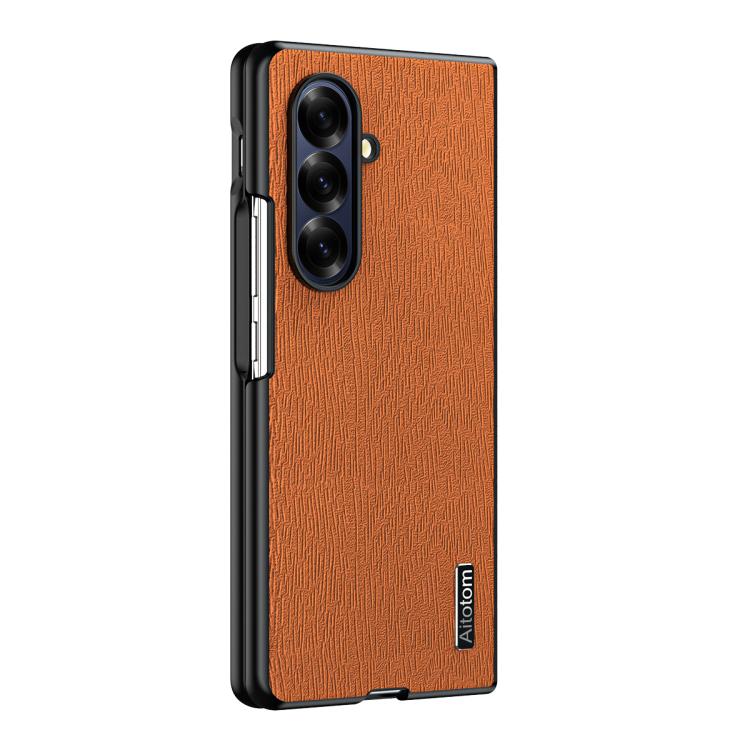 Custodia per telefono antiurto in pelle effetto corteccia d'albero, For Galaxy Z Fold8 5G, For Galaxy Z Fold8 Ultra 5G, For Galaxy Z Flip8 5G, For Galaxy Z Fold7 5G, For Galaxy Z Flip7 5G