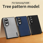 Custodia per telefono antiurto in pelle effetto corteccia d'albero, For Galaxy Z Fold8 5G, For Galaxy Z Fold8 Ultra 5G, For Galaxy Z Flip8 5G, For Galaxy Z Fold7 5G, For Galaxy Z Flip7 5G