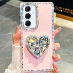 Custodia per telefono con ciondolo a forma di cuore e pietre preziose glitterate effetto diamante., For Samsung Galaxy A17 5G, For Samsung Galaxy A56 5G, For Samsung Galaxy A26 5G, For Samsung Galaxy A36 5G