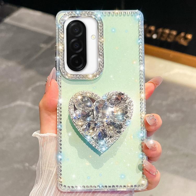 Custodia per telefono con ciondolo a forma di cuore e pietre preziose glitterate effetto diamante., For Samsung Galaxy A17 5G, For Samsung Galaxy A56 5G, For Samsung Galaxy A26 5G, For Samsung Galaxy A36 5G