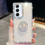 Custodia per telefono con supporto rotondo e glitter a forma di diamante, For Samsung Galaxy A17 5G, For Samsung Galaxy A56 5G, For Samsung Galaxy A26 5G, For Samsung Galaxy A36 5G