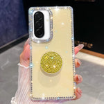 Custodia per telefono con supporto rotondo e glitter a forma di diamante, For Samsung Galaxy A17 5G, For Samsung Galaxy A56 5G, For Samsung Galaxy A26 5G, For Samsung Galaxy A36 5G