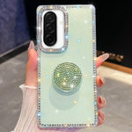 Custodia per telefono con supporto rotondo e glitter a forma di diamante, For Samsung Galaxy A17 5G, For Samsung Galaxy A56 5G, For Samsung Galaxy A26 5G, For Samsung Galaxy A36 5G
