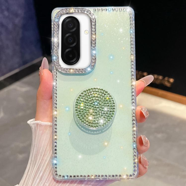 Custodia per telefono con supporto rotondo e glitter a forma di diamante, For Samsung Galaxy A17 5G, For Samsung Galaxy A56 5G, For Samsung Galaxy A26 5G, For Samsung Galaxy A36 5G
