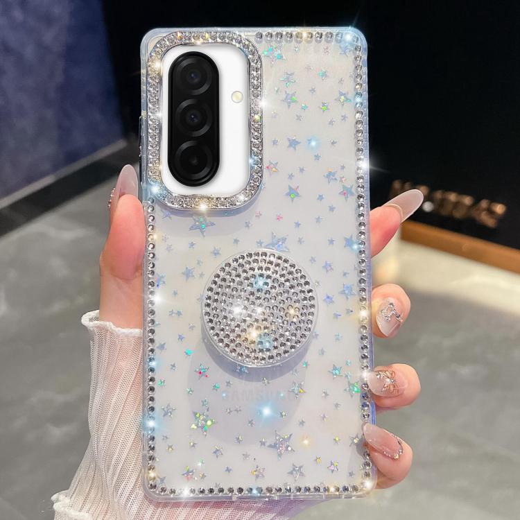 Custodia per telefono con supporto rotondo e glitter a forma di diamante, For Samsung Galaxy A17 5G, For Samsung Galaxy A56 5G, For Samsung Galaxy A26 5G, For Samsung Galaxy A36 5G