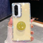 Custodia per telefono con supporto rotondo e glitter a forma di diamante, For Samsung Galaxy A17 5G, For Samsung Galaxy A56 5G, For Samsung Galaxy A26 5G, For Samsung Galaxy A36 5G