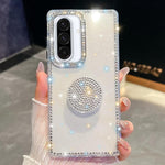 Custodia per telefono con supporto rotondo e glitter a forma di diamante, For Samsung Galaxy A17 5G, For Samsung Galaxy A56 5G, For Samsung Galaxy A26 5G, For Samsung Galaxy A36 5G