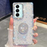 Custodia per telefono con supporto rotondo e glitter a forma di diamante, For Samsung Galaxy A17 5G, For Samsung Galaxy A56 5G, For Samsung Galaxy A26 5G, For Samsung Galaxy A36 5G