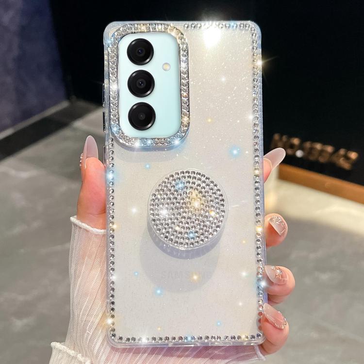Custodia per telefono con supporto rotondo e glitter a forma di diamante, For Samsung Galaxy A17 5G, For Samsung Galaxy A56 5G, For Samsung Galaxy A26 5G, For Samsung Galaxy A36 5G