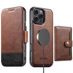 Custodia per telefono in pelle Suteni Q06S1 3 in 1 con portafoglio rimovibile e MagSafe., For iPhone 13 Pro Max, For iPhone 13 Pro, For iPhone 13, For iPhone 12, For iPhone 12 Pro Max, For iPhone 12 Pro
