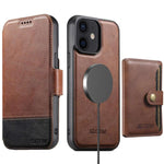 Custodia per telefono in pelle Suteni Q06S1 3 in 1 con portafoglio rimovibile e MagSafe., For iPhone 13 Pro Max, For iPhone 13 Pro, For iPhone 13, For iPhone 12, For iPhone 12 Pro Max, For iPhone 12 Pro