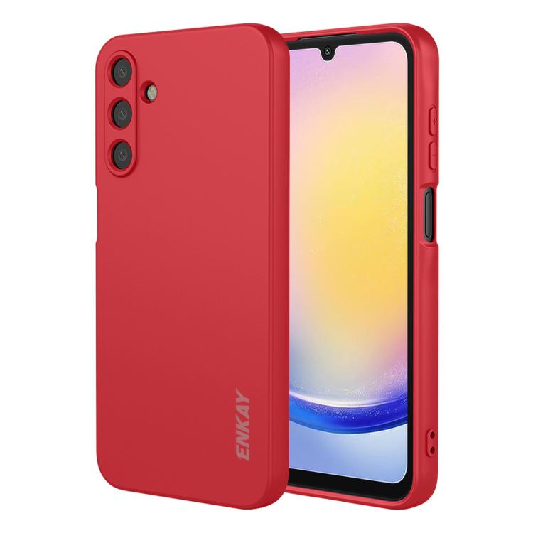 Custodia per telefono ENKAY in silicone liquido morbido e antiurto., For Galaxy A27 5G, For Galaxy A08 / A07 4G, For Galaxy A16 4G / 5G