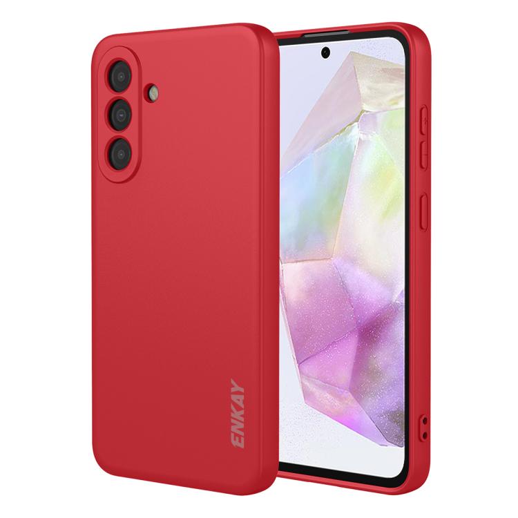 Custodia per telefono ENKAY in silicone liquido morbido e antiurto., For Galaxy S26 5G, For Galaxy A57 5G, For Galaxy A37 5G