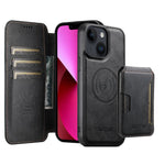 Custodia per telefono in pelle Suteni Q05S3 3 in 1 con portafoglio verticale rimovibile e MagSafe., For iPhone 13 Pro Max, For iPhone 13 Pro, For iPhone 13, For iPhone 12, For iPhone 12 Pro Max, For iPhone 12 Pro