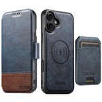 Custodia per telefono in pelle Suteni Q06S2 3 in 1 con portafoglio verticale rimovibile, MagSafe e inserti in pelle., For iPhone 17 Pro Max, For iPhone 17 Pro, For iPhone 17, For iPhone Air, For iPhone 16 Pro Max, For iPhone 16 Pro, For iPhone 16 Plus ...