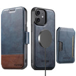 Custodia per telefono in pelle Suteni Q06S3 3 in 1 con portafoglio verticale rimovibile e MagSafe., For iPhone 13 Pro Max, For iPhone 13 Pro, For iPhone 13, For iPhone 12, For iPhone 12 Pro Max, For iPhone 12 Pro