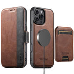 Custodia per telefono in pelle Suteni Q07S2 3 in 1 con portafoglio verticale rimovibile, MagSafe e innesto a libro., For iPhone 15 Pro Max, For iPhone 15 Pro, For iPhone 15 Plus, For iPhone 15, For iPhone 14 Plus, For iPhone 14, For iPhone 14 Pro      ...
