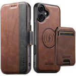 Custodia per telefono in pelle Suteni Q07S2 3 in 1 con portafoglio verticale rimovibile, MagSafe e innesto a libro., For iPhone 15 Pro Max, For iPhone 15 Pro, For iPhone 15 Plus, For iPhone 15, For iPhone 14 Plus, For iPhone 14, For iPhone 14 Pro      ...
