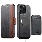 Custodia per telefono in pelle Suteni Q07S2 3 in 1 con portafoglio verticale rimovibile, MagSafe e innesto a libro., For iPhone 15 Pro Max, For iPhone 15 Pro, For iPhone 15 Plus, For iPhone 15, For iPhone 14 Plus, For iPhone 14, For iPhone 14 Pro      ...