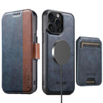 Custodia per telefono in pelle Suteni Q07S2 3 in 1 con portafoglio verticale rimovibile, MagSafe e innesto a libro., For iPhone 15 Pro Max, For iPhone 15 Pro, For iPhone 15 Plus, For iPhone 15, For iPhone 14 Plus, For iPhone 14, For iPhone 14 Pro      ...