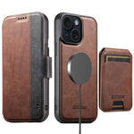 Custodia per telefono in pelle Suteni Q07S2 3 in 1 con portafoglio verticale rimovibile, MagSafe e innesto a libro., For iPhone 15 Pro Max, For iPhone 15 Pro, For iPhone 15 Plus, For iPhone 15, For iPhone 14 Plus, For iPhone 14, For iPhone 14 Pro      ...