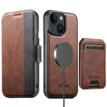 Custodia per telefono in pelle Suteni Q07S2 3 in 1 con portafoglio verticale rimovibile, MagSafe e innesto a libro., For iPhone 13 Pro Max, For iPhone 13 Pro, For iPhone 13, For iPhone 12, For iPhone 12 Pro Max, For iPhone 12 Pro