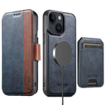 Custodia per telefono in pelle Suteni Q07S2 3 in 1 con portafoglio verticale rimovibile, MagSafe e innesto a libro., For iPhone 13 Pro Max, For iPhone 13 Pro, For iPhone 13, For iPhone 12, For iPhone 12 Pro Max, For iPhone 12 Pro