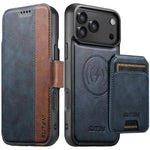 Custodia per telefono in pelle Suteni Q07S2 3 in 1 con portafoglio verticale rimovibile, MagSafe e innesto a libro., For iPhone 17 Pro Max, For iPhone 17 Pro, For iPhone 17, For iPhone Air, For iPhone 16 Pro Max, For iPhone 16 Pro, For iPhone 16 Plus  ...