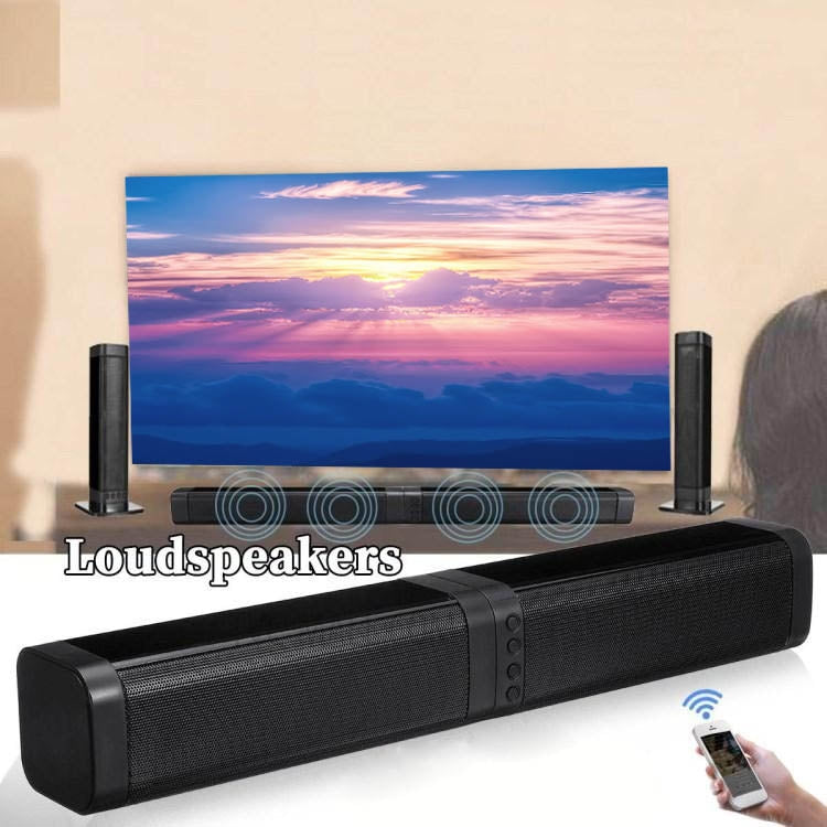 Soundbar wireless domestica per TV BKS-33 5.0, supporto TF, rimovibile e giuntato, effetto stereo 3D