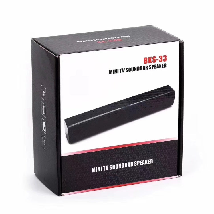 Soundbar wireless domestica per TV BKS-33 5.0, supporto TF, rimovibile e giuntato, effetto stereo 3D