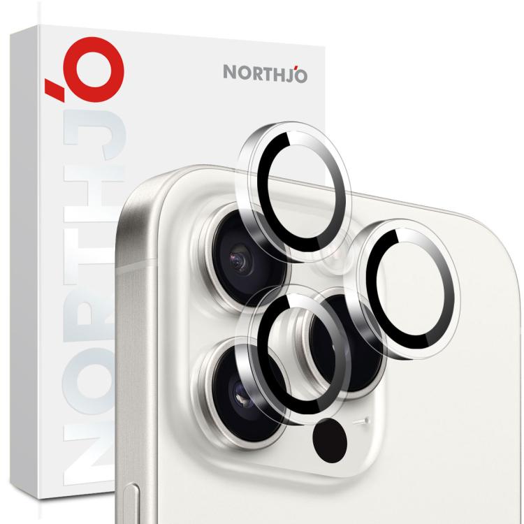 Anello protettivo trasparente in vetro temperato per obiettivo fotografico NORTHJO, For iPhone 17 Pro / 17 Pro Max, For iPhone 17, For iPhone Air, For iPhone 16 Pro / 16 Pro Max, For iPhone 16 / 16 Plus, For iPhone 15 Pro / 15 Pro Max                  ...