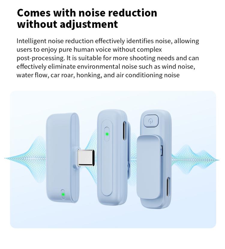 Microfono wireless M6 con riduzione rumore AI