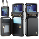 Custodia per telefono CaseMe C22 con slot per carte e protezione RFID antifurto., For Galaxy Z Flip8 5G, For  Galaxy Z Flip7 5G, For  Galaxy Z Flip6 / Flip7 FE