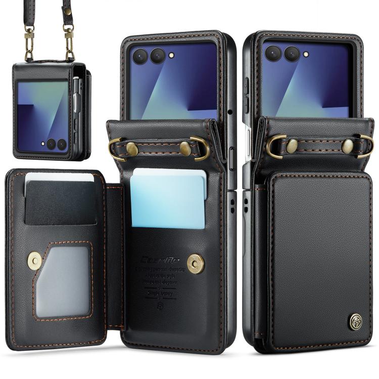 Custodia per telefono CaseMe C22 con slot per carte e protezione RFID antifurto., For Galaxy Z Flip8 5G, For  Galaxy Z Flip7 5G, For  Galaxy Z Flip6 / Flip7 FE