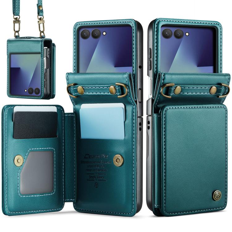 Custodia per telefono CaseMe C22 con slot per carte e protezione RFID antifurto., For Galaxy Z Flip8 5G, For  Galaxy Z Flip7 5G, For  Galaxy Z Flip6 / Flip7 FE