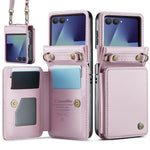 Custodia per telefono CaseMe C22 con slot per carte e protezione RFID antifurto., For Galaxy Z Flip8 5G, For  Galaxy Z Flip7 5G, For  Galaxy Z Flip6 / Flip7 FE