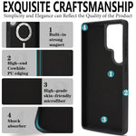 Custodia per telefono in pelle Kalebol Slim MagSafe Ring con anello magnetico, porta carte e adesivo laterale., For Samsung Galaxy S24 Ultra 5G, For Samsung Galaxy Z Fold5, For Samsung Galaxy Z Flip7 FE / Flip6